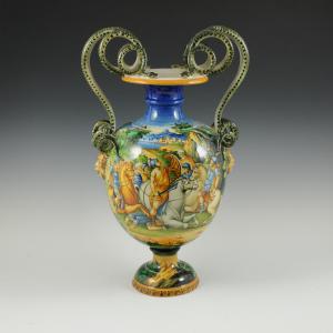 Vaso istoriato con scena di battaglia